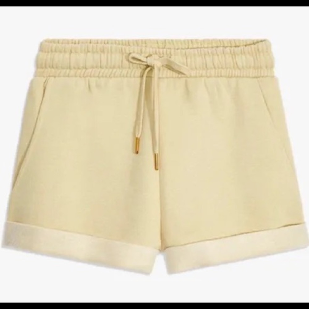WeWoreWhat Pull On Sweat-short Size S Hay
